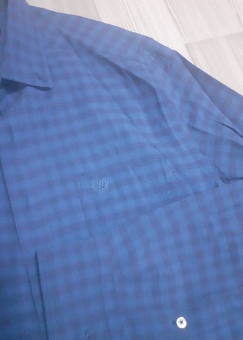 Mavi Düğmeli Erkek Gömlek - Görsel 3