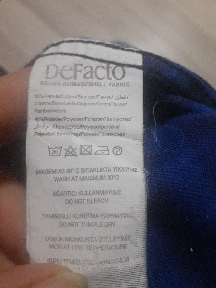 Mavi Düğmeli Erkek Gömlek - Görsel 5