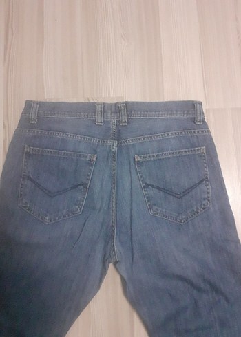 Düz Kesim Mavi Erkek Kot Pantolon - Görsel 3