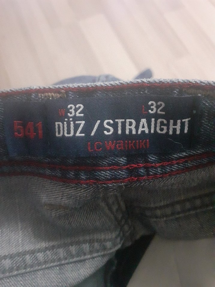 Düz Kesim Mavi Erkek Kot Pantolon - Görsel 5