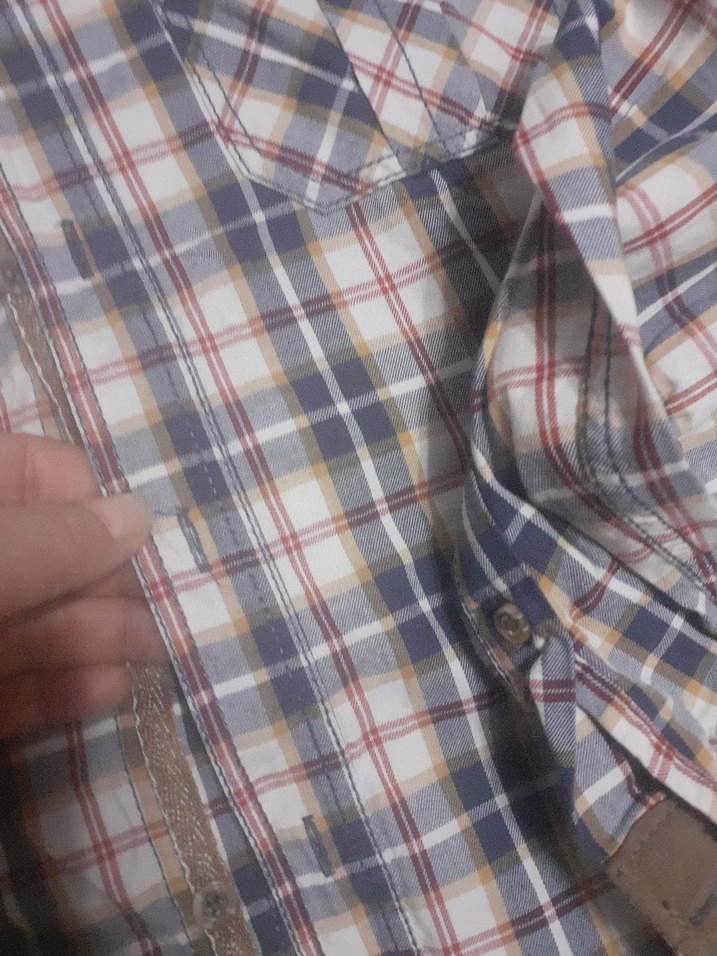 Gri Kareli Uzun Kollu Erkek Gömlek - Görsel 5