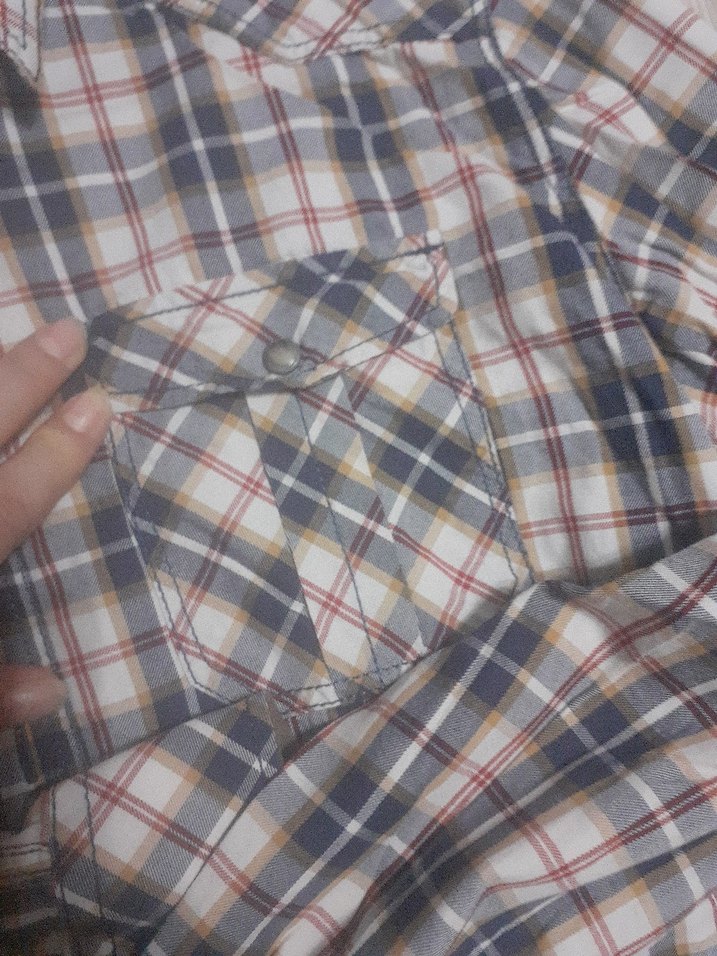 Gri Kareli Uzun Kollu Erkek Gömlek - Görsel 4