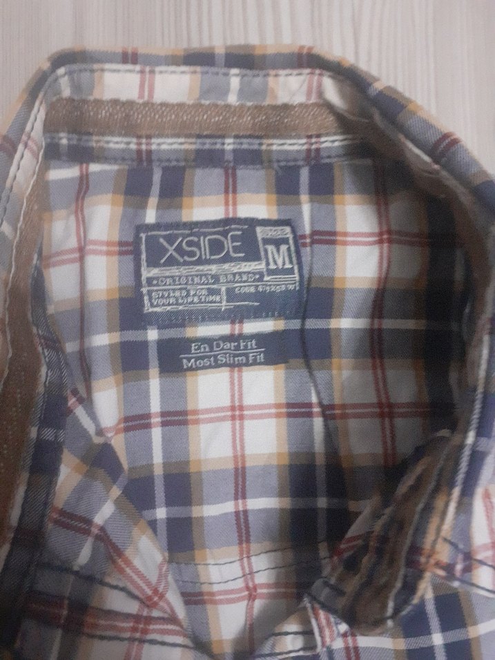 Gri Kareli Uzun Kollu Erkek Gömlek - Görsel 3