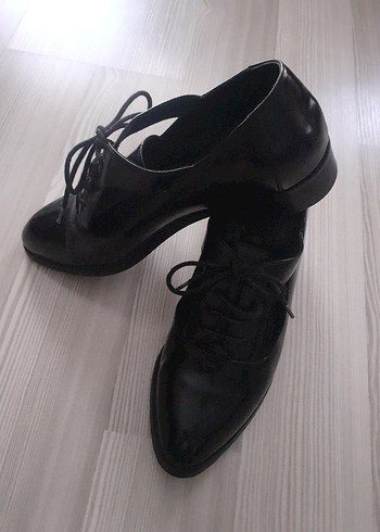 Siyah Kadın Stiletto Topuklu Klasik Goth Ayakkabı