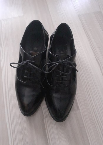 Elle Siyah Kadın Stiletto Topuklu Klasik Goth Ayakkabı