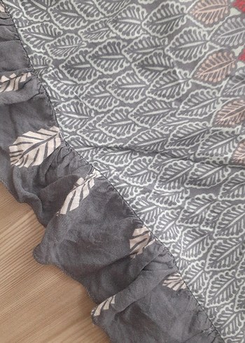 m Beden Bohem Uzun Kesim Volanlı elbise