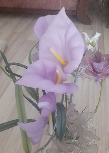 Pastel Mor Dekoratif Yapay Çiçekler