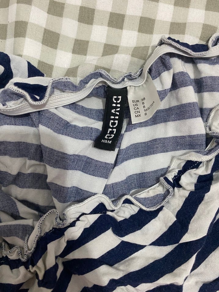 Mavi Çizgili Kolsuz H&M Tulum - Görsel 2