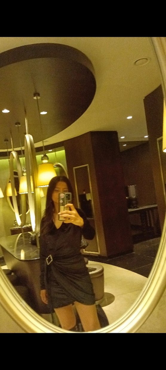 Siyah kadife parlak tokalı Mini Elbise - Görsel 2