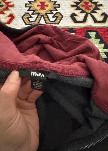 Fermuarlı kapüşonlu hırka - Görsel 4