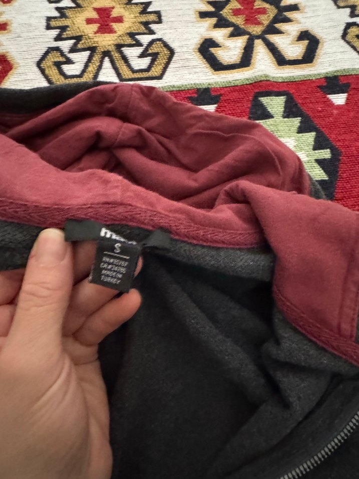 Fermuarlı kapüşonlu hırka - Görsel 3