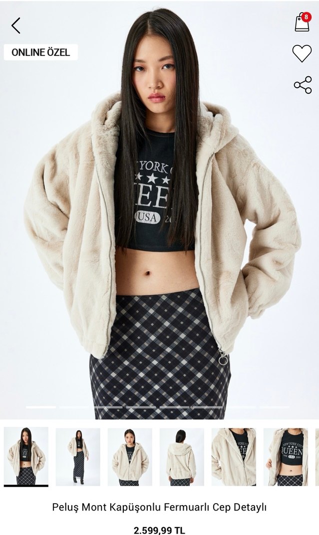 Peluş mont - Görsel 3