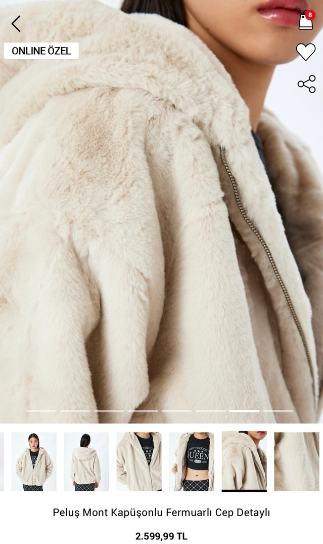 Peluş mont - Görsel 4