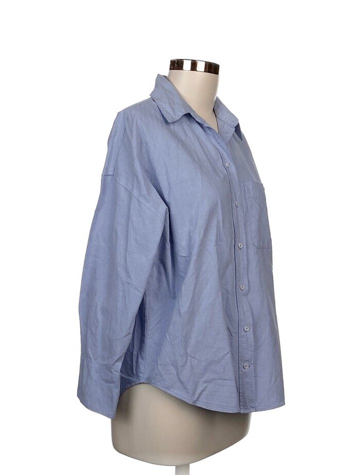 Mavi Uzun Kollu Gömlek - Görsel 2