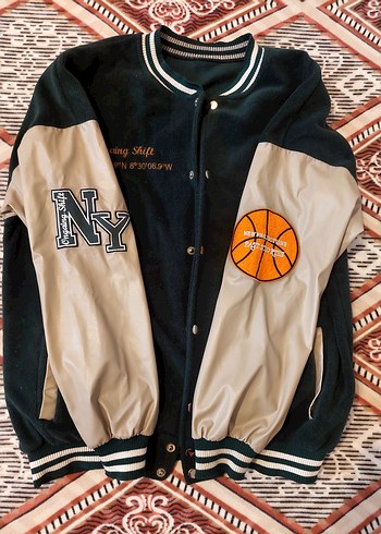 KOYU YEŞİL ÇITÇITLI KOLEJ CEKET - Görsel 2