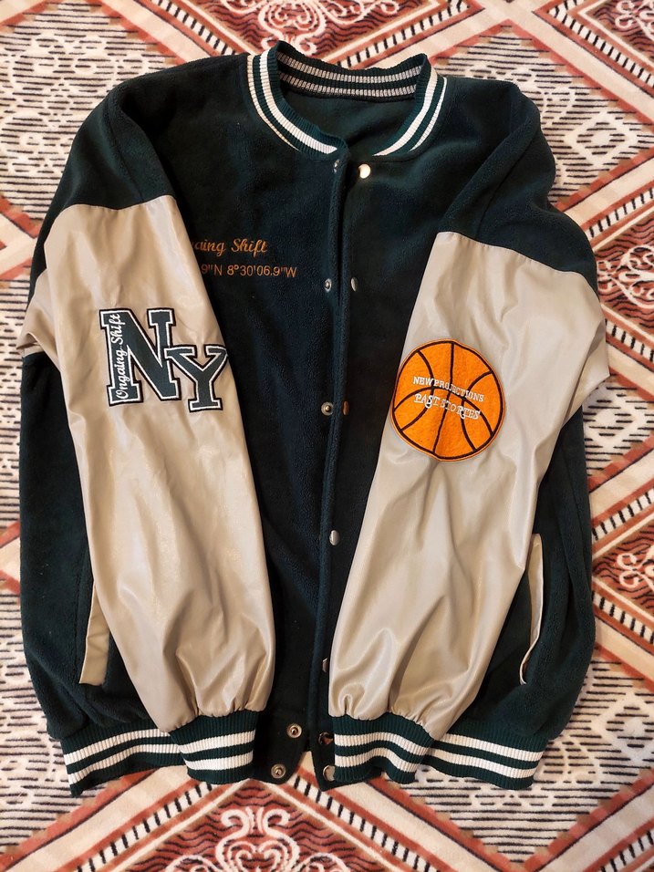 KOYU YEŞİL ÇITÇITLI KOLEJ CEKET - Görsel 2