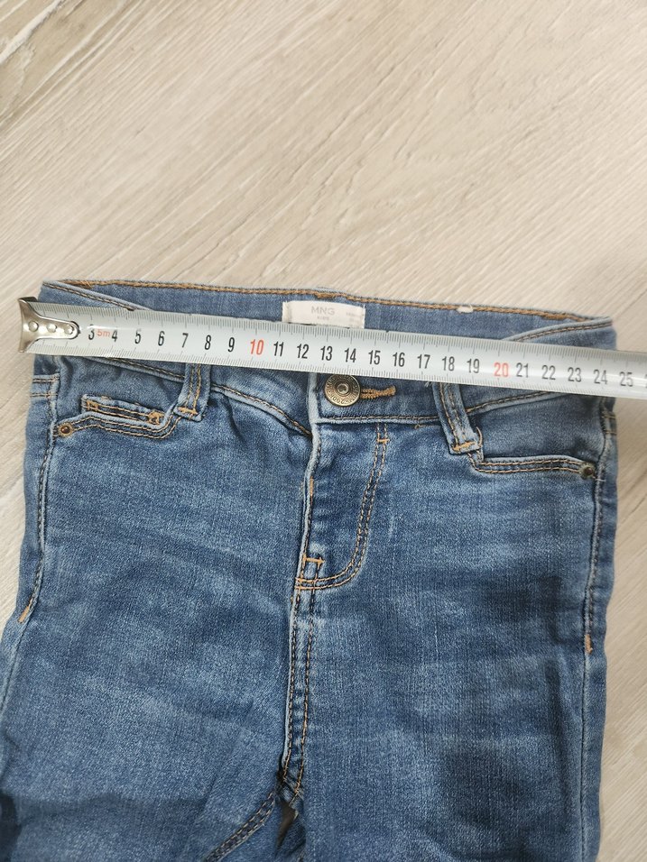 Mavi Düz Kesim Denim Pantolon - Görsel 4