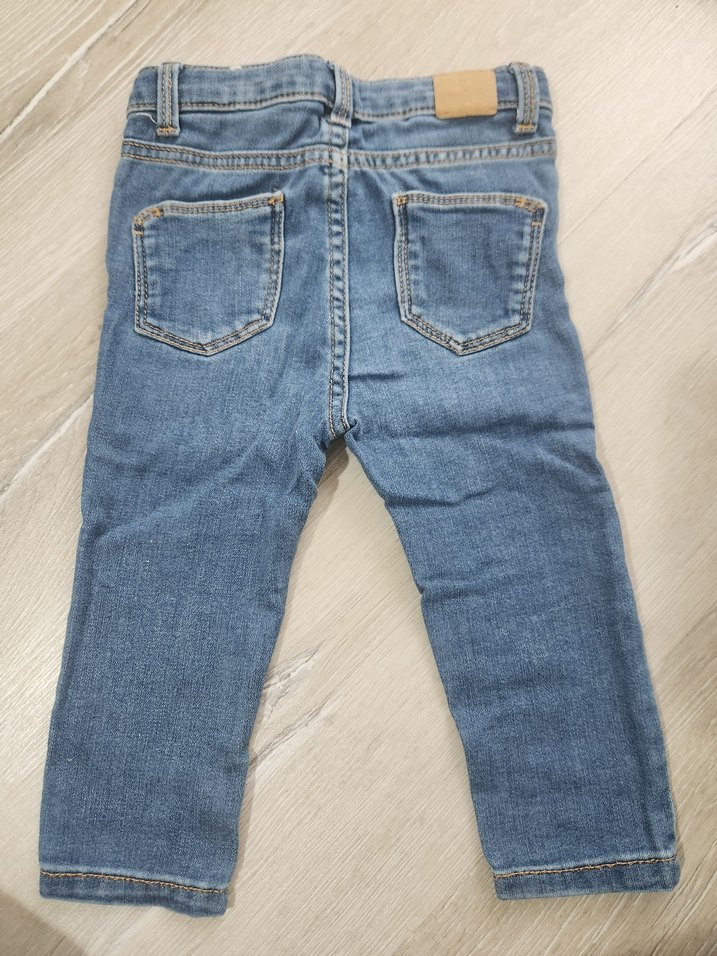 Mavi Düz Kesim Denim Pantolon - Görsel 2