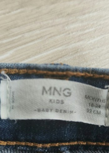 Kiz Bebek Basic Mavi Denim Pantolon - Görsel 3