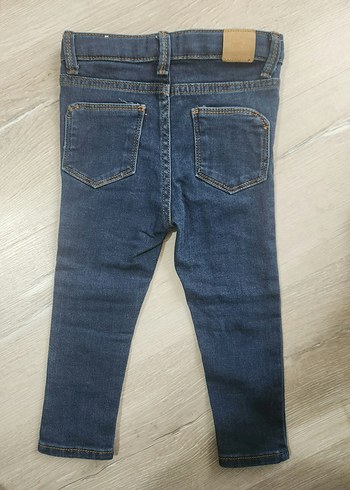 Kiz Bebek Basic Mavi Denim Pantolon - Görsel 2