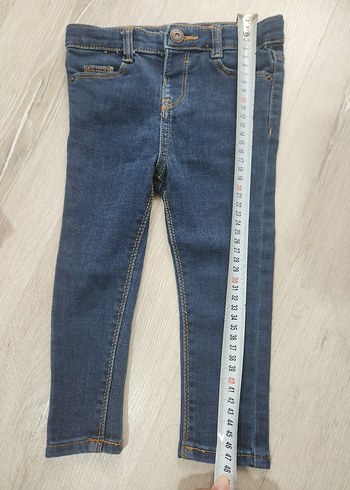 Kiz Bebek Basic Mavi Denim Pantolon - Görsel 5