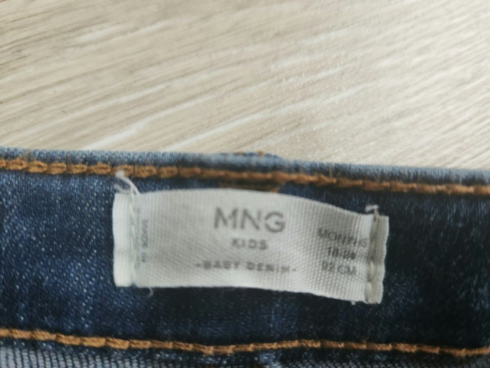 Kiz Bebek Basic Mavi Denim Pantolon - Görsel 3