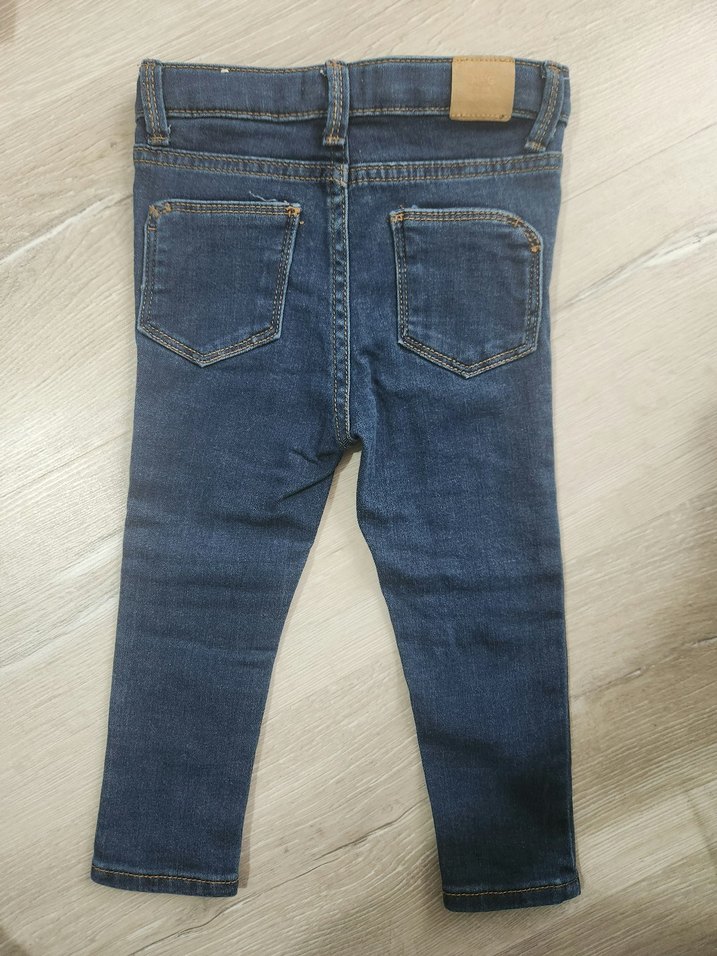 Kiz Bebek Basic Mavi Denim Pantolon - Görsel 2