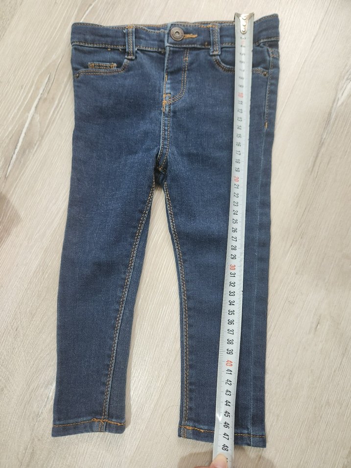 Kiz Bebek Basic Mavi Denim Pantolon - Görsel 5