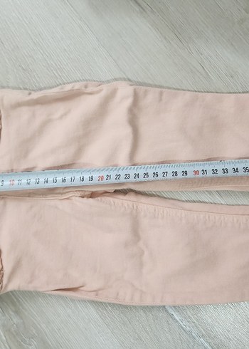 Kız Çocuk Bej Pamuklu Fırfırlı Pantolon - Görsel 5