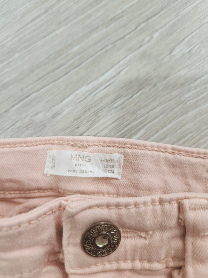 Kız Çocuk Bej Pamuklu Fırfırlı Pantolon - Görsel 3