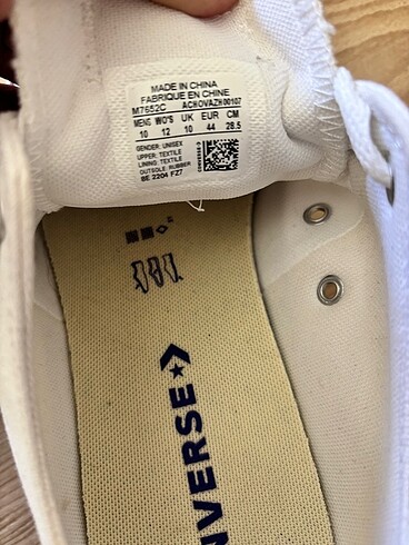 44 Beden ORJİNAL SIFIR CONVERSE