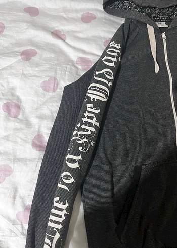 Streetwear Pislick Ecko Y2k gri fermuarlı hırka - Görsel 7