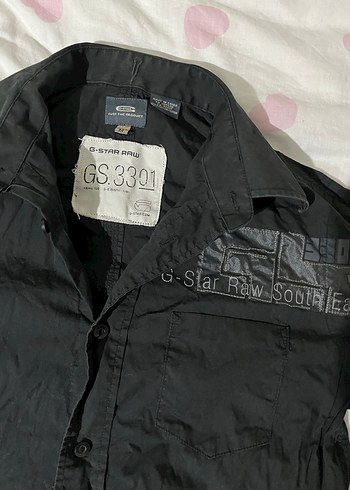 Siyah G-Star Raw vintage Gömlek durumu çok iyi nadir efsane - Görsel 5