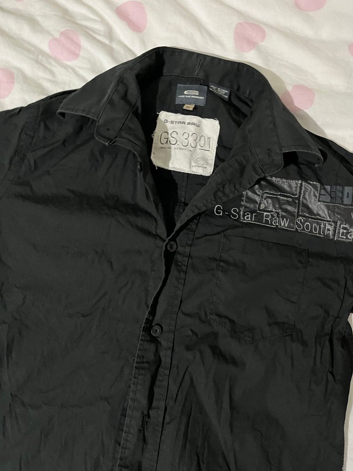 Siyah G-Star Raw vintage Gömlek durumu çok iyi nadir efsane - Görsel 4
