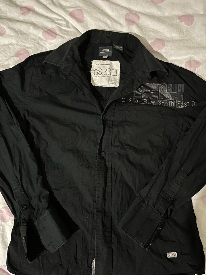 Siyah G-Star Raw vintage Gömlek durumu çok iyi nadir efsane - Görsel 2