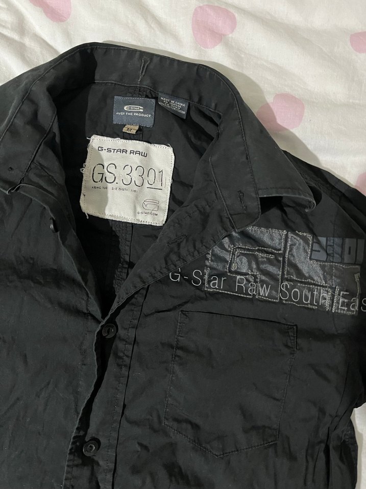Siyah G-Star Raw vintage Gömlek durumu çok iyi nadir efsane - Görsel 5