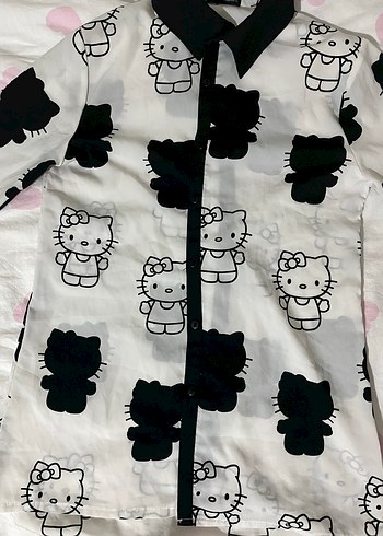 Hello kitty Uzun Kollu Gömlek - Görsel 2