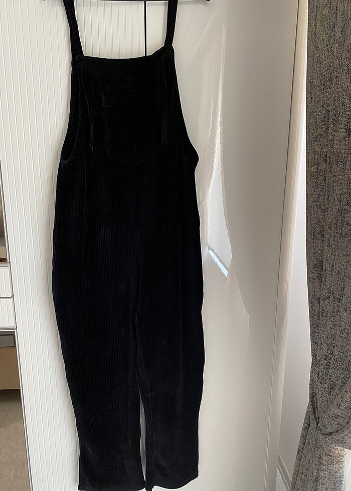 Siyah kadife hamile tulum - Görsel 3