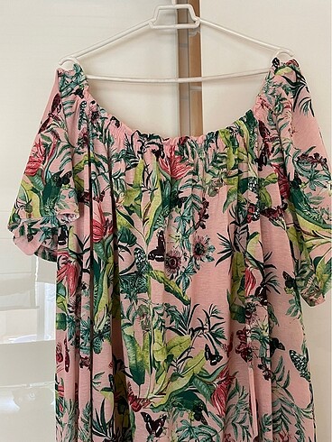 H&M Hm omuz dekolteli elbise