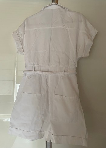 Beyaz  Kısa Tulum - Görsel 4