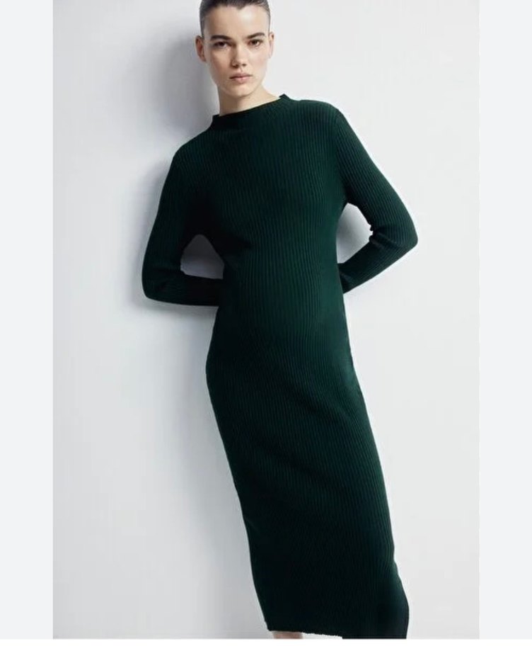 Uzun Kollu  Uzun Elbise - Görsel 4