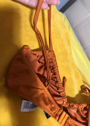 36 Beden kahverengi Renk Parlak Kahverengi Bohem Bikini Üstü