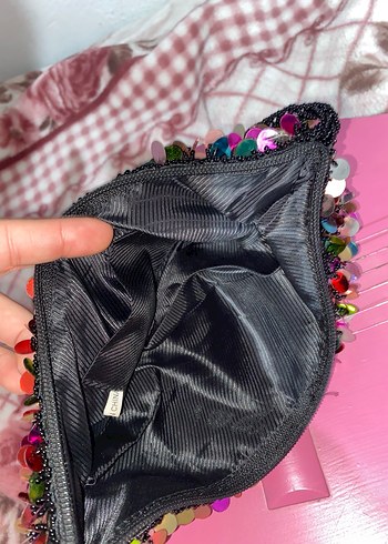 Renkli Payetli Kadın Çanta - Görsel 6