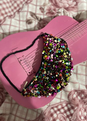 Renkli Payetli Kadın Çanta - Görsel 2