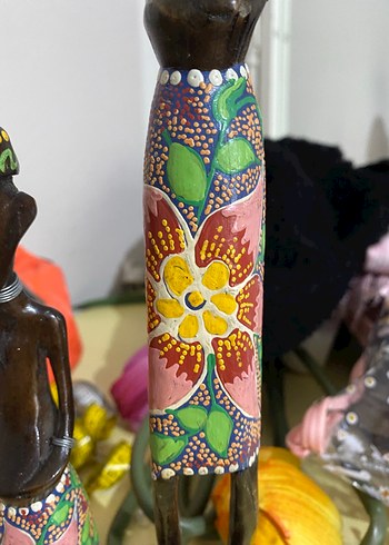 Renkli Desenli Ahşap Figür - Görsel 2