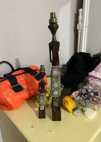 Renkli Desenli Ahşap Figür - Görsel 5