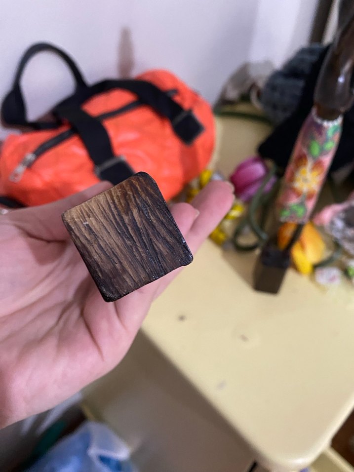 Renkli Desenli Ahşap Figür - Görsel 4