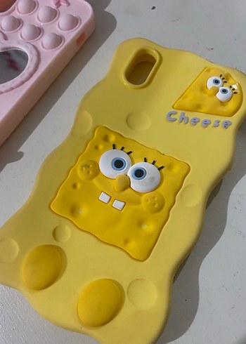 Pembe Barbie ve Sarı Sünger Bob Pop Kültür Telefon Kılıfları - Görsel 3