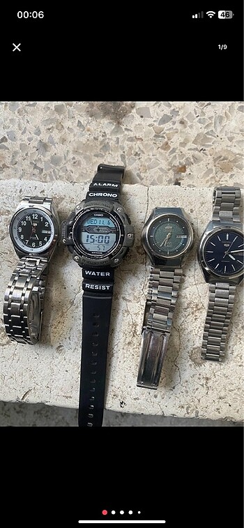 Saat 4 adet. Seiko-orient-casio-