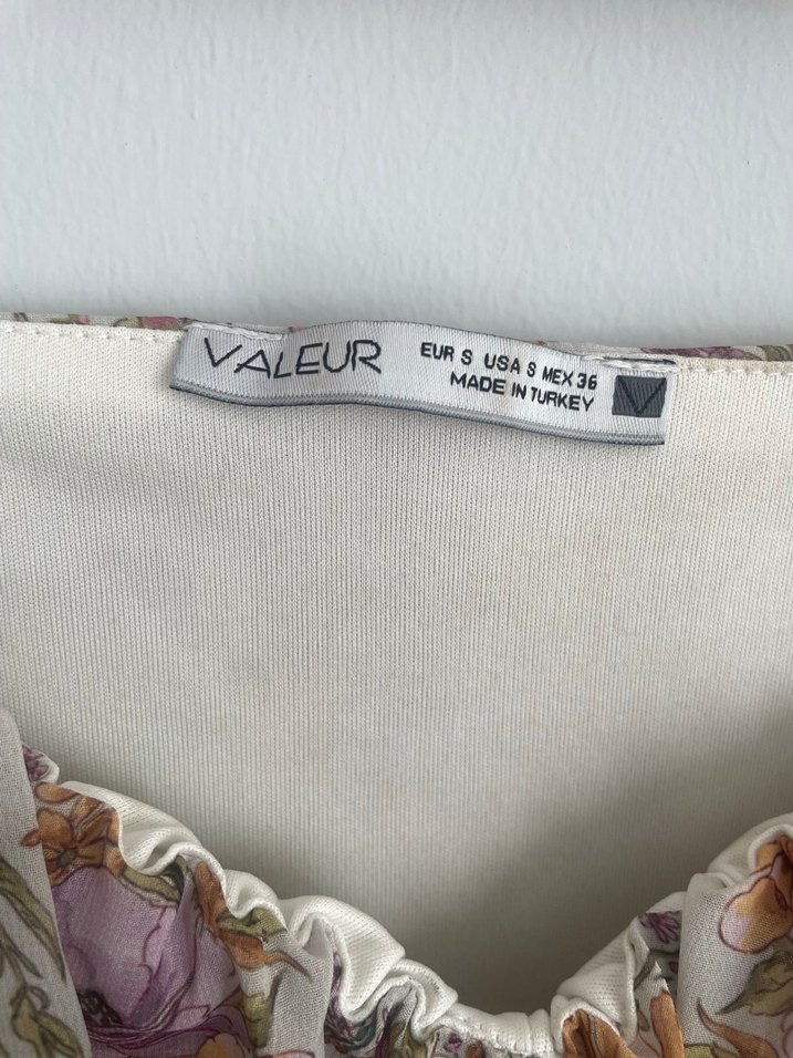 Çiçek Desenli Bej Mini Bohem Elbise - Görsel 4